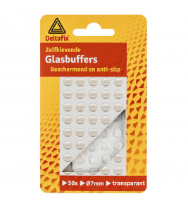 GLASBUFFER ZELFKLEVEND BOL TRANSPARANT 8 MM X 1.3MM (50 STUKS) GLASBUFFER ZELFKLEVEND BOL TRANSPARANT 8 MM X 1.3MM (50 STUKS)