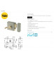 YALE VOORDEUR OPLEGSLOT 615.60 DM 60 MM DIN RECHTS LOSSE CILINDER