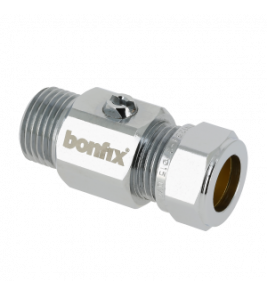 BONFIX KOGELSTOPKRAAN RECHT 3/8" BUITENDRAAD X 12MM KNEL