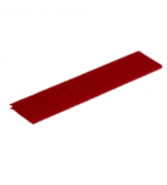 100 STUKS GLASBLOKJES KUNSTSTOF 20X3X100 ROOD