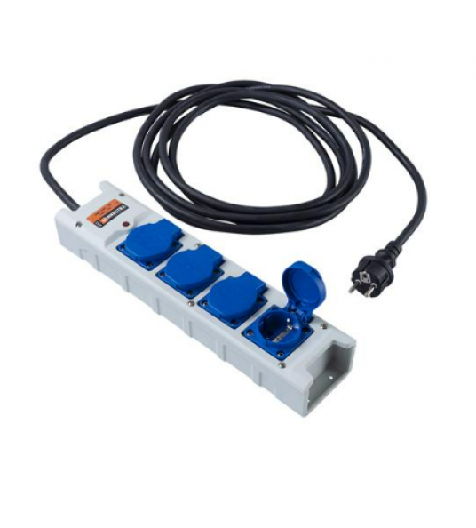 CONNECTRA CONTACTBLOK 4-VOUDIG 10 METER NEOPREEN 3X2,5MM2 H07RN-F