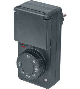 BRENNENSTUHL TIMER MET SCHEMERSENSOR DDT IP44 ANTRACIET