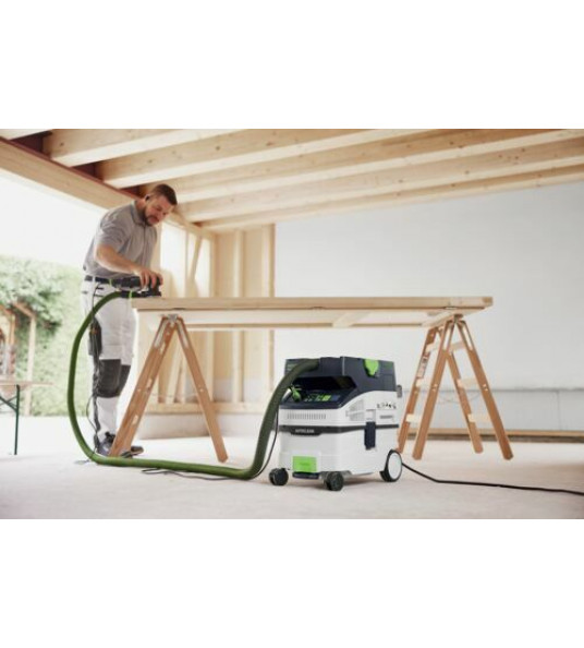 FESTOOL COMPACTE BOUWSTOFZUIGER CTM MIDI I AC MET KLOPFUNCTIE