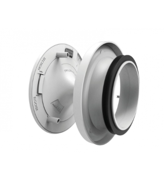 AAN- EN AFVOERVENTIEL RV 100 WIT