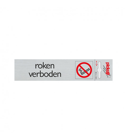ROUTE ALULOOK 165X44 MM ROKEN VERBODEN