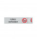 ROUTE ALULOOK 165X44 MM ROKEN VERBODEN
