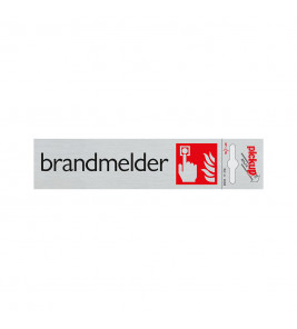 BORD ALULOOK BRANDMELDER 165X44 MM ZELFKLEVEND