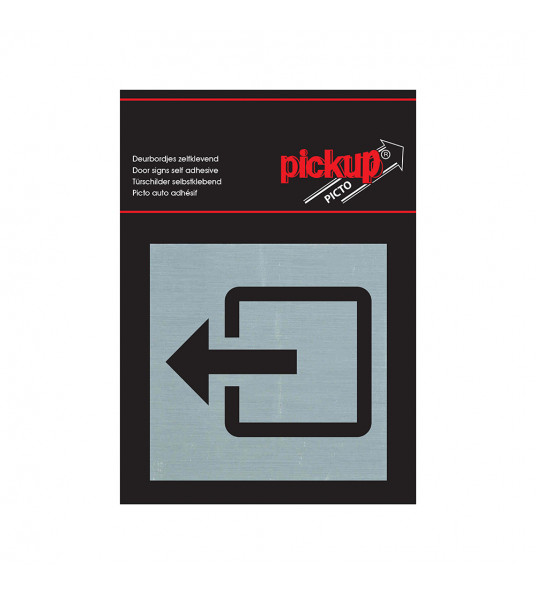 BORD ALULOOK UITGANG 80X80 MM ZELFKLEVEND