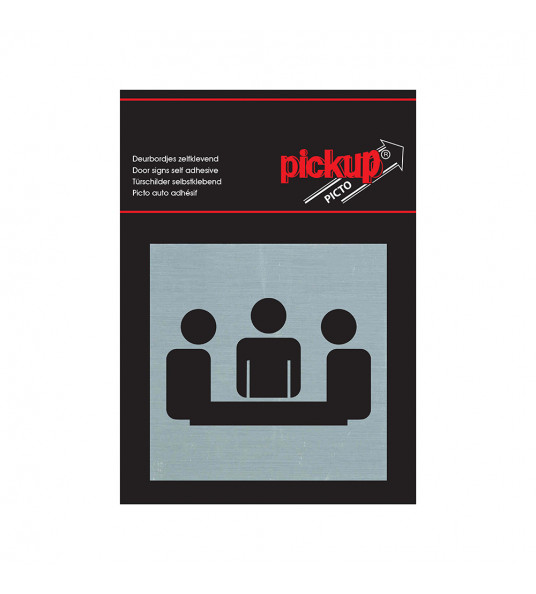 BORD ALULOOK VERGADERRUIMTE 80X80 MM ZELFKLEVEND