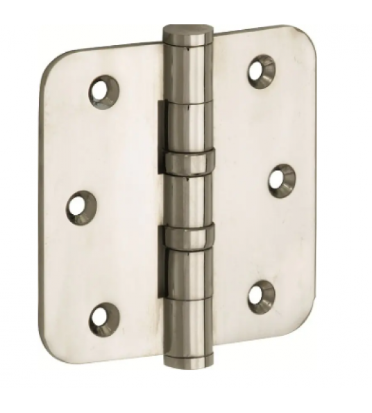 KOGELLAGERSCHARNIER RONDE HOEK 76X76MM VLAKKE KNOOP MGN