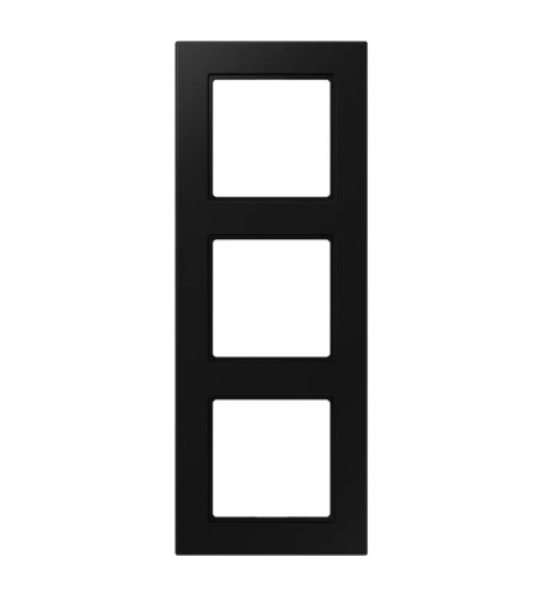 JUNG AFDEKRAAM 3-VOUDIG A550 GRAFIETZWART MAT