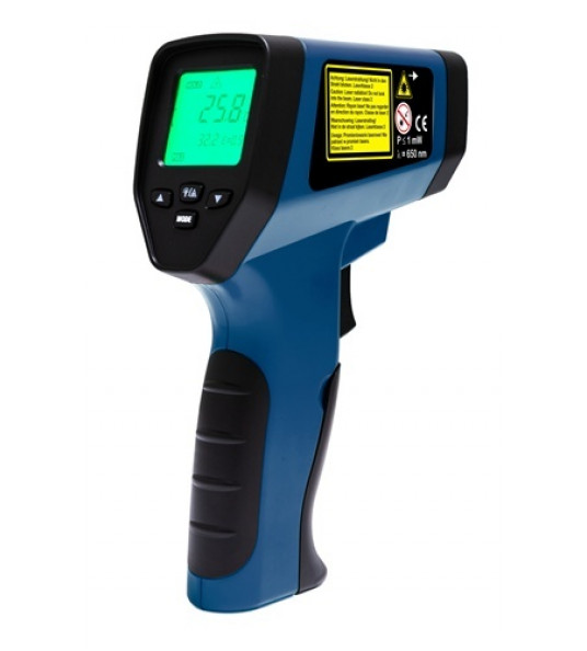 INFRAROODTHERMOMETER - 50 TOT CA. 750 &deg;C ±2 &deg;C TECWERK
