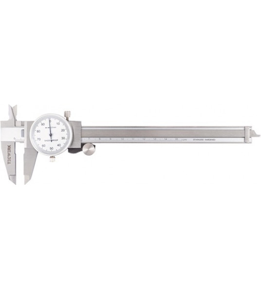 KLOKSCHUIFMAAT DIN 862 150 MM 1 WIJZEROMWENTELING 1 MM TECWERK