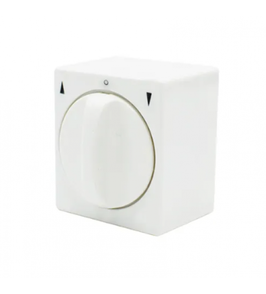 INPROJAL JALOEZIESCHAKELAAR 10A OPBOUW WIT RAL 9010