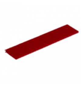 100 STUKS GLASBLOKJES KUNSTSTOF 20X3X100 ROOD