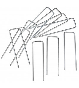 HARINGEN VOOR FOLIE/GAAS 10CM VERZINKT (10 STUKS) HARINGEN VOOR FOLIE/GAAS 10CM VERZINKT (10 STUKS)