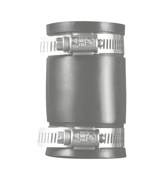 MARTENS 88- 75MM RECHT KOPPELING FLEXIBEL RUBBER
