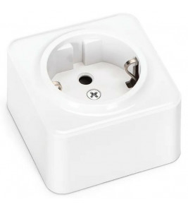 AIGOSTAR OPBOUW STOPCONTACT ENKEL M. RANDAARDE SELECT WIT