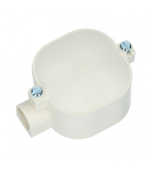 ABB OPBOUW LASDOOS - EINDDOOS MET DEKSEL 5/8 (16MM)