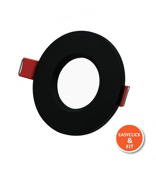 ECF SPOT ROND 84MM VAST MAT ZWART IP65