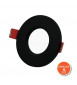 ECF SPOT ROND 84MM VAST MAT ZWART IP65