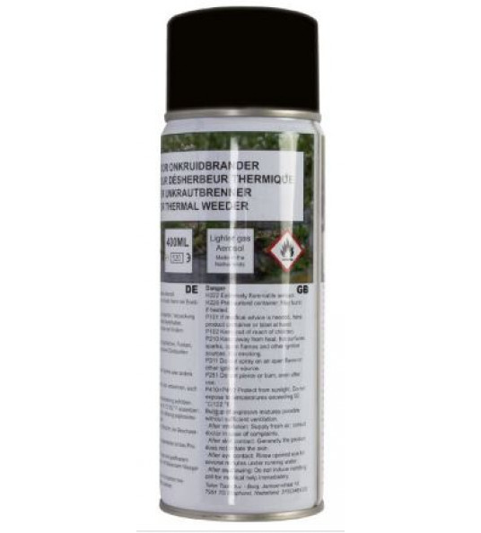 GASFLES VOOR ONKRUIDBRANDER 400 ML GASFLES VOOR ONKRUIDBRANDER 400 ML