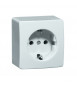 PEHA WCD 1-VOUDIG M. RANDAARDE OPBOUW WIT/WIT