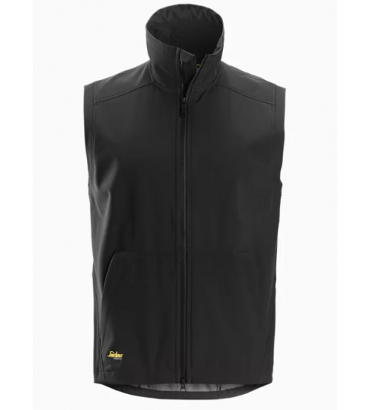SNICKERS ALLROUNDWORK WINDPROOF SOFT SHELL BODYWARMER ZWART (0400) MAAT L