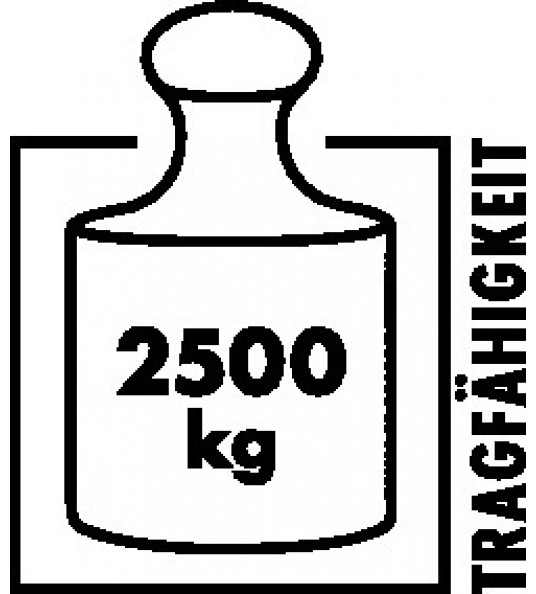PALLETWAGEN VORK-L. 800MM DRGVERM. 2.500KG STAAL DUIFBLAUW PUR/PA TECWERK