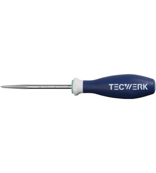 TECWERK PRIEM MET VIERKANTE PUNT KUNSTSTOF HEFT TOTALE LENGTE 215 MM