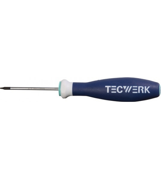 TECWERK SCHROEVENDRAAIER MAAT TX 15 KLINGLENGTE 80 MM 3-COMPONENTENGREEP