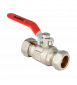 BONFIX 832715 KOGELKRAAN 22 X 22MM KNEL MET RODE HENDEL