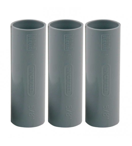 3 STUKS VC SOK 5/8" 16MM GRIJS