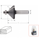 HM FASEFREES 45&deg;, LAGER, SILVER-LINE, D2=8/ ø31,8