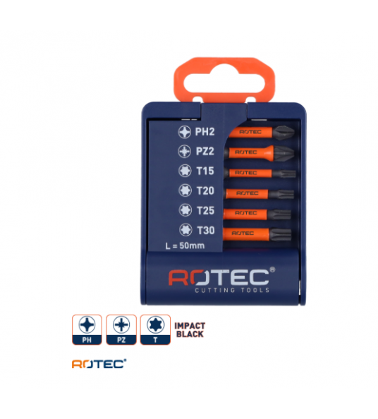 BITSET IMPACT 6-DELIG E6,3 X 50MM PH-PZ-T