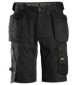 SNICKERS 6151 ALLROUNDWORK STRETCH LOOSE FIT KORTE WERKBROEK MET HOLSTERZAKKEN ZWART MT 50