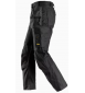 SNICKERS 6224 ALLROUNDWORK CANVAS STRETCH TROUSERS MET HOLSTERPOCKETS ZWART MT 48