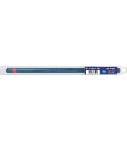 TECWERK METAALZAAGBLAD LENGTE 300 MM 24 TPI 1-ZIJDIG BIMETAAL PAK A 10 STUKS