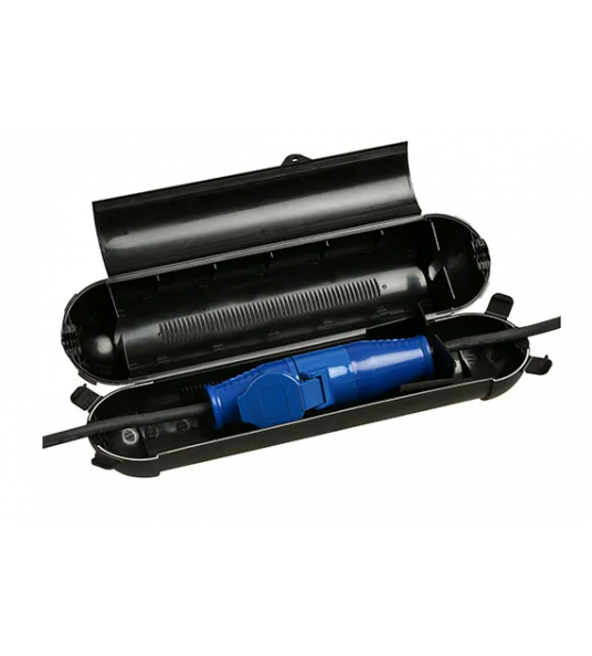 WATERDICHTE STEKKERBOX ZWART XL - 370X85MM