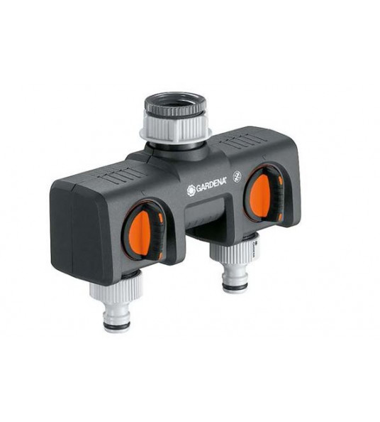 GARDENA 2-WEG WATERVERDELER AFSLUITBAAR 3/4"