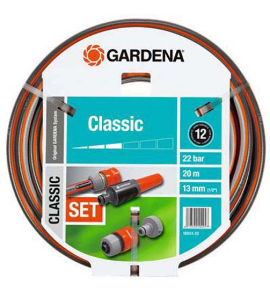 GARDENA TUINSLANG CLASSIC (1/2") 20M + ARMATUREN GARDENA TUINSLANG CLASSIC (1/2") 20M + ARMATUREN