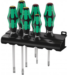 WERA SCHROEVENDRAAIERSET 334/6 KRAFTFORM PLUS LASERTIP 6-DELIG