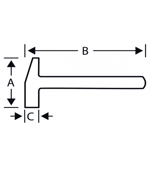 BAHCO DUITSE DIN BANKHAMER 100 GRAM