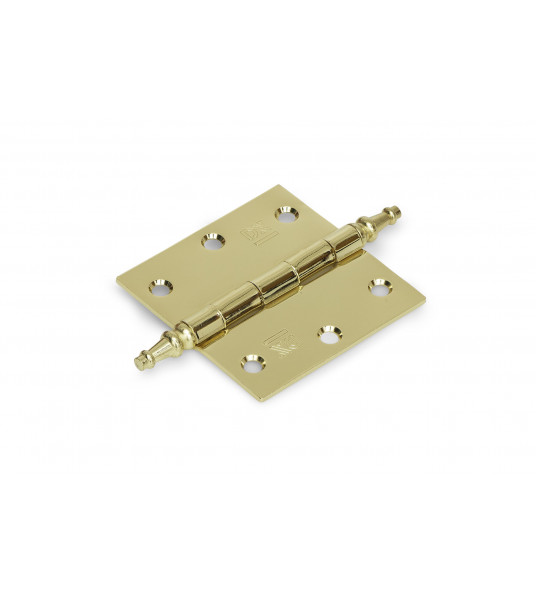 SCHARNIER VAASKNOP 76X76MM VERMESSINGD