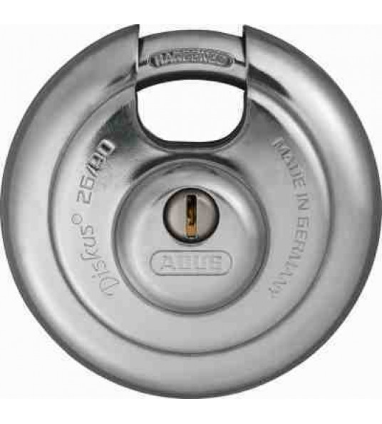 ABUS DISKUSSLOT RVS HUIS EN GEHARD STALEN BEUGEL - BOORBELEMMERING