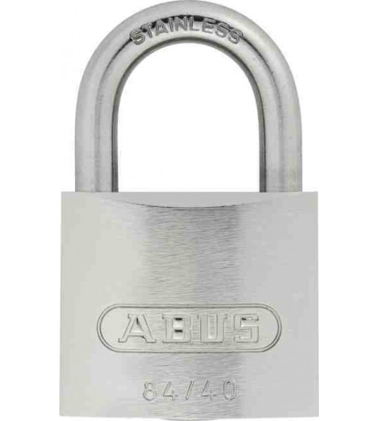 ABUS MESSING VERCHROOMD CILINDER HANGSLOT RVS BEUGEL KA8408