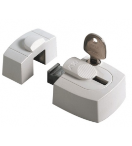 AXA OPLEGSLOT 3015 BINNENDRAAIEND GELIJKLIGGEND WIT (1 SLEUTEL)