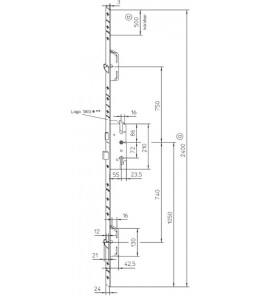 KFV MEERPUNTSSLUITING CIL BED.SKG*** BS2500 W267 DM55 PC72 VP2400X24