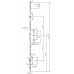KFV MEERPUNTSLUITING DOORNMAAT 55MM / PC72 CILINDERBEDIEND 2055 MM