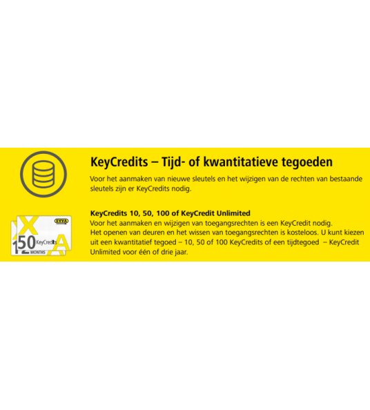 AIRKEY CREDITS PER 10 OP KAART